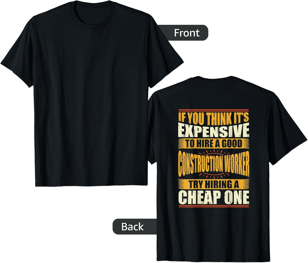 Mens Womens Funny Construction Worker Shirts Foreman TShirt