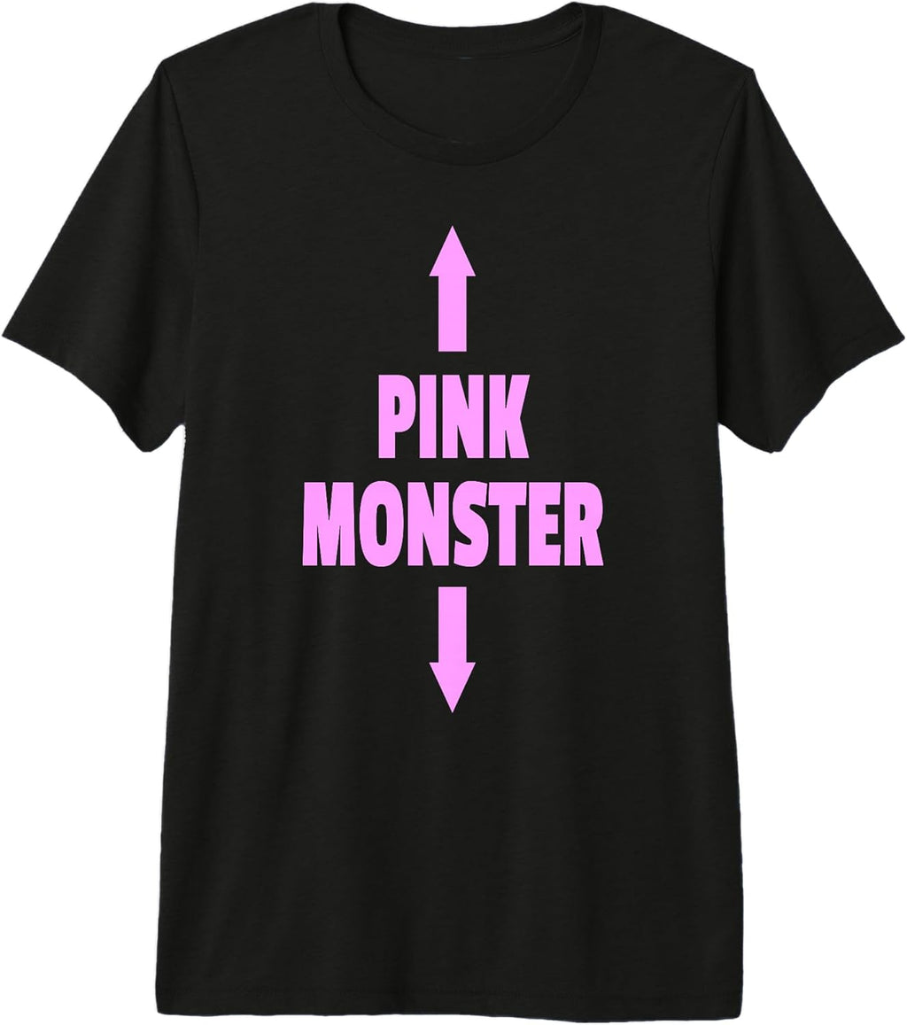 Pink Monster up and down arrow