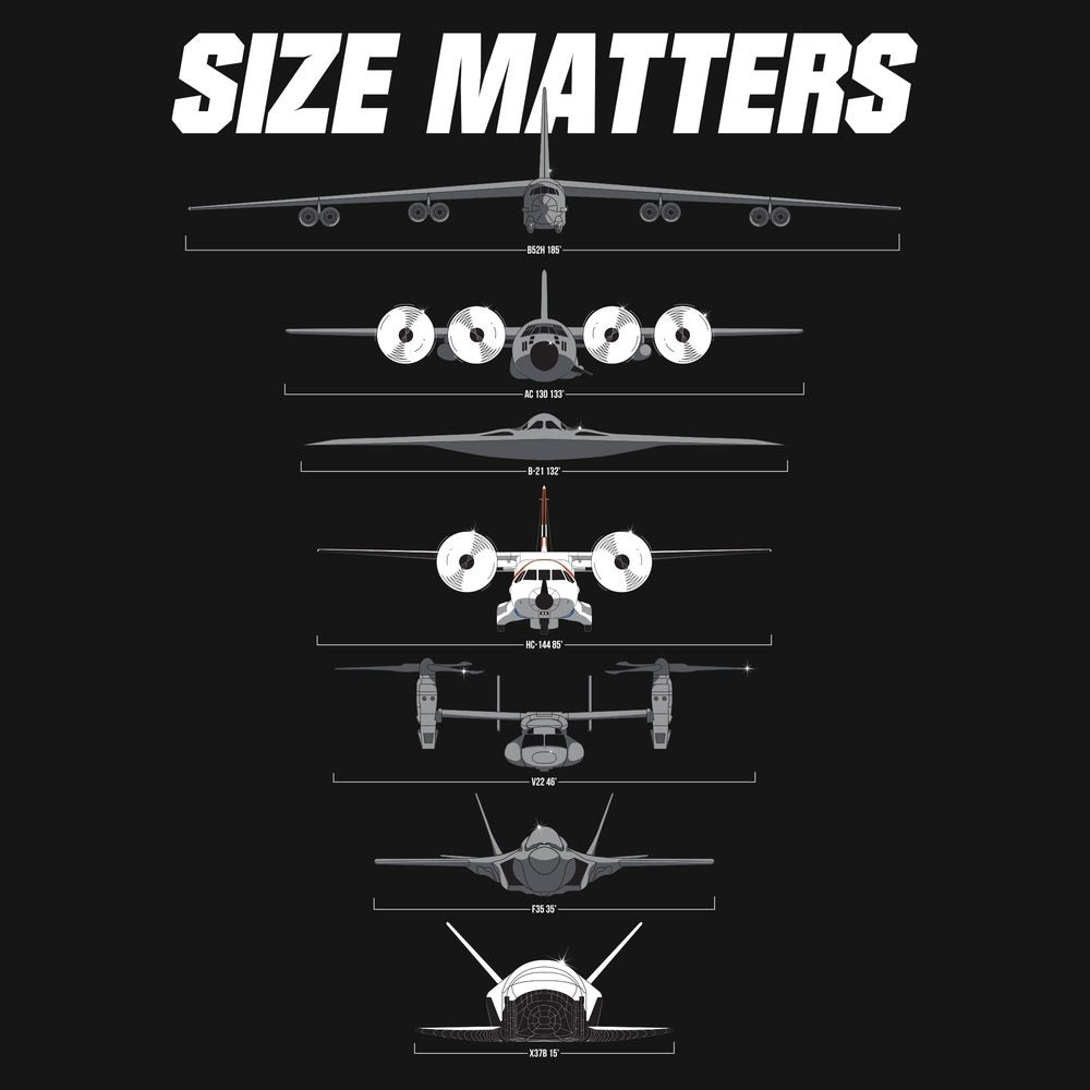 Cockpit Size Matters T-Shirt - Black
