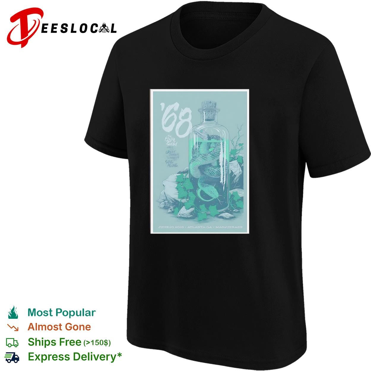 68 band snake in jar poster shirt