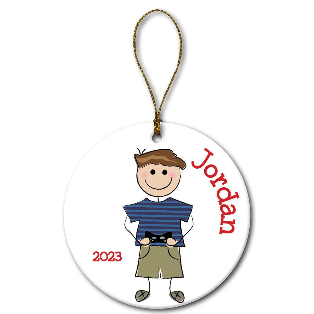 Personalized Little Gamer Ornament
