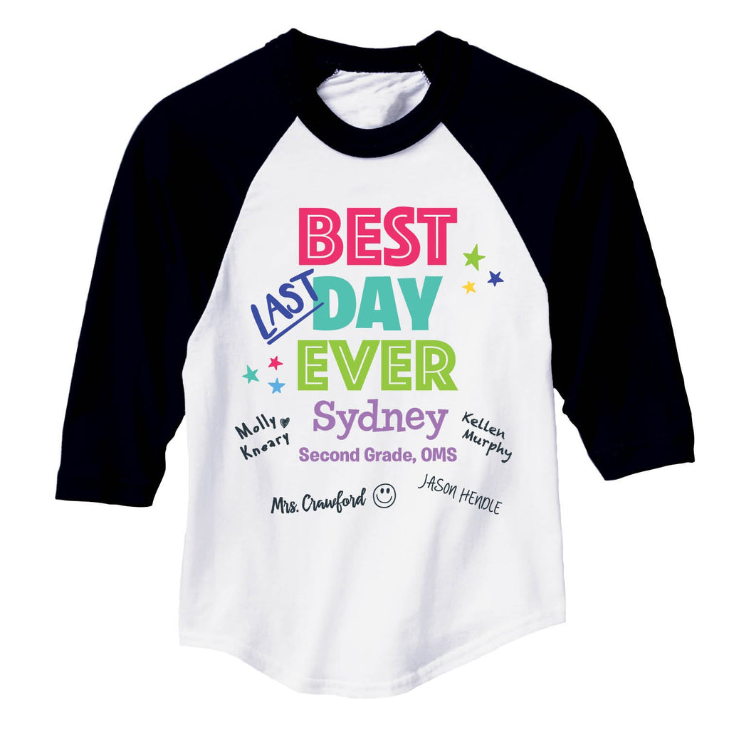 Best Last Day Ever Autograph Youth Sports Jersey
