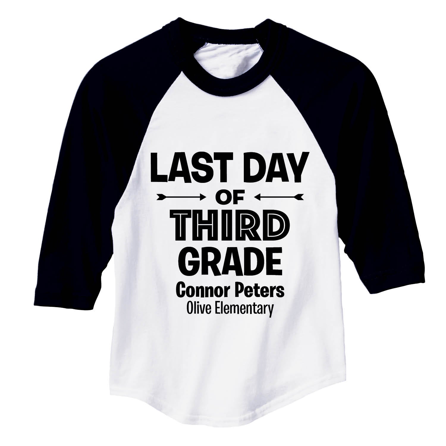 Last Day of School Autograph Youth Sports Jersey