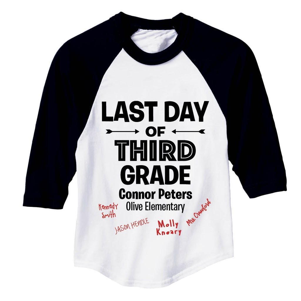 Last Day of School Autograph Youth Sports Jersey