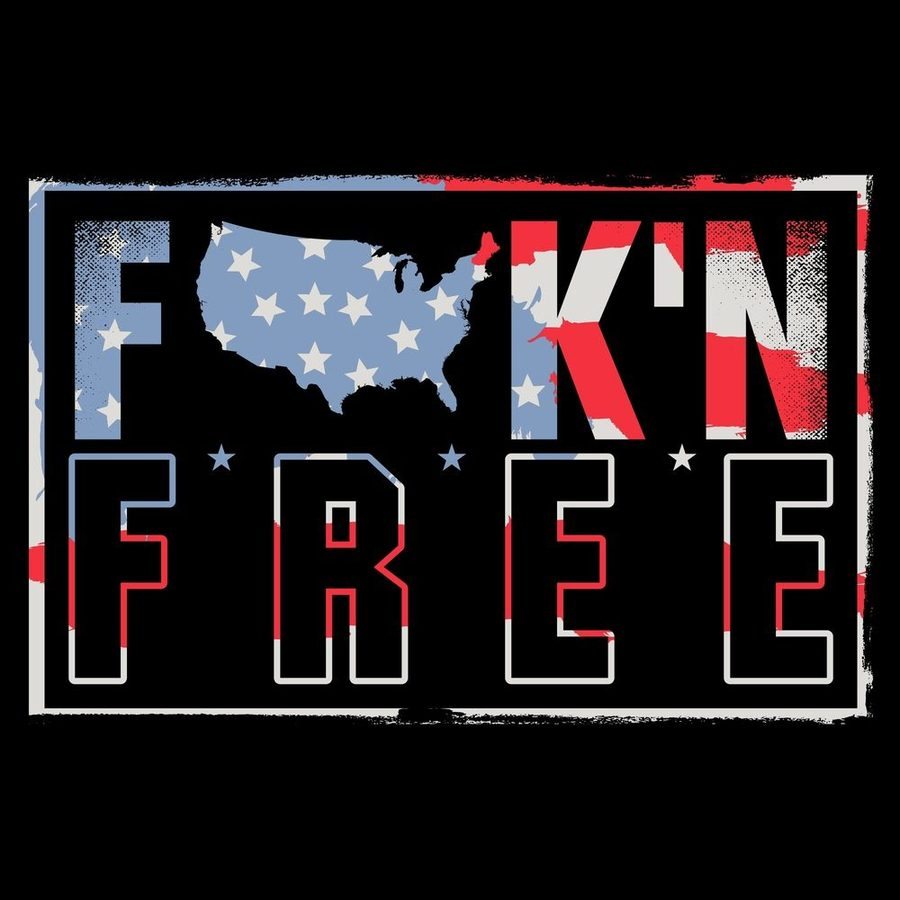 Women's F*ck'n Free Slouchy Fit T-Shirt - Black
