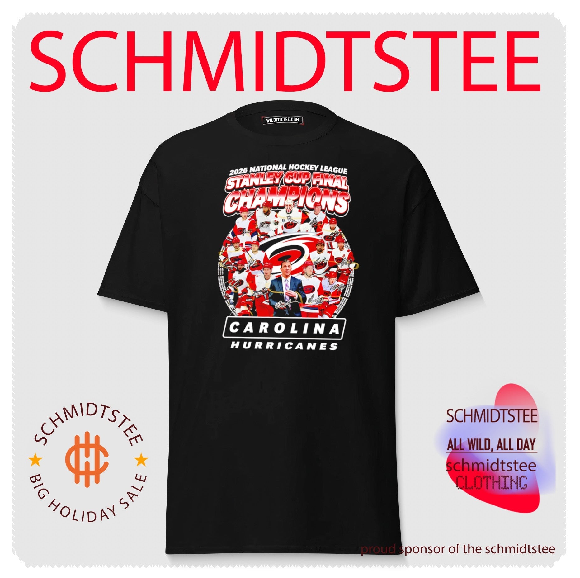 2026 Stanley Cup Champions Carolina Hurricanes hockey player collage shirt