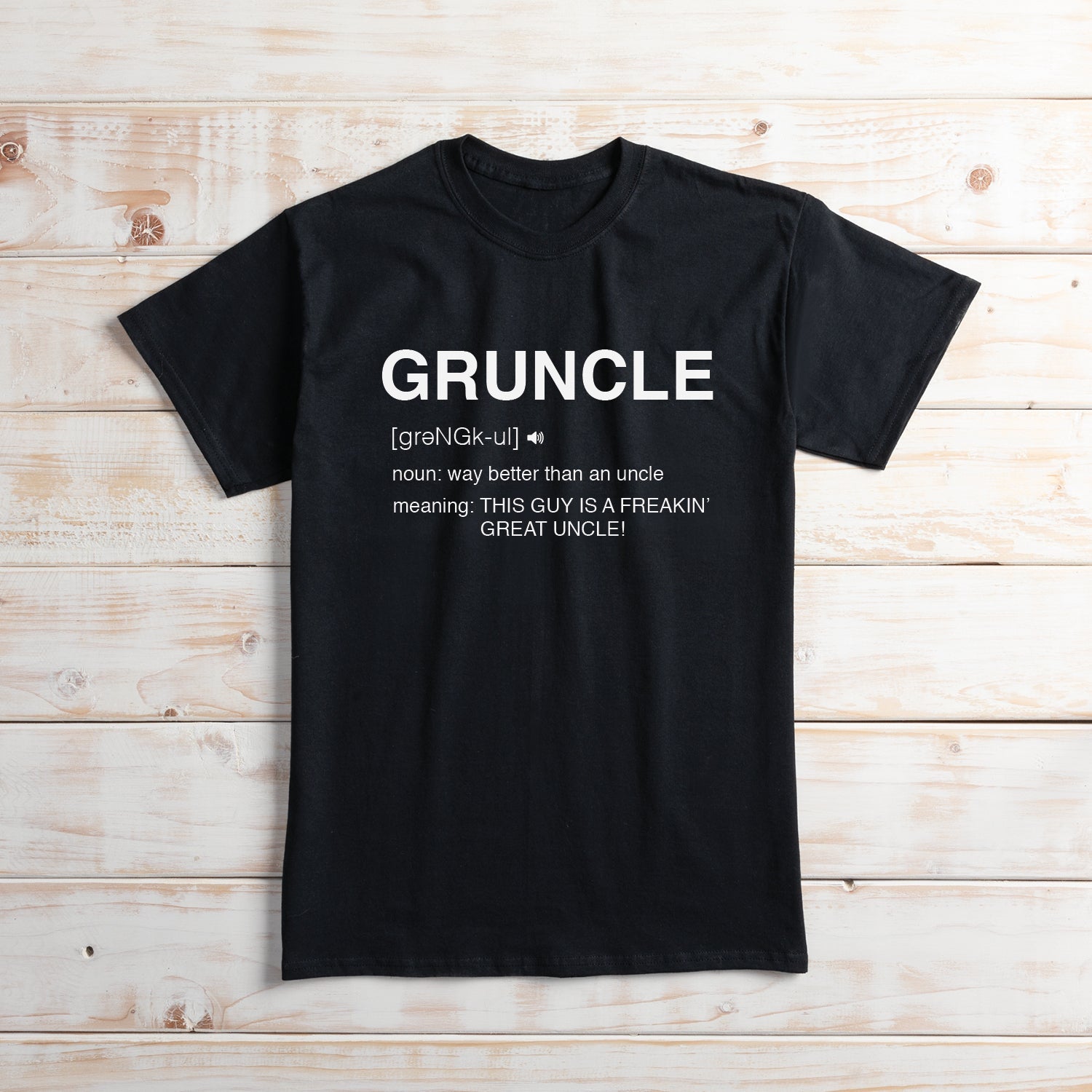 Gruncle Black Adult T-Shirt