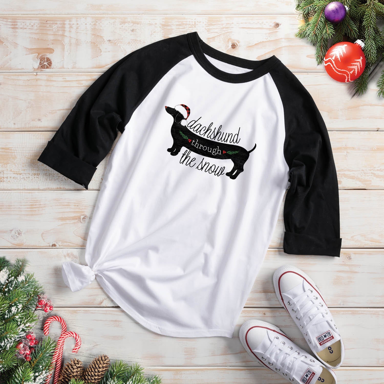 Daschund through the Snow Personalized Sports Jersey