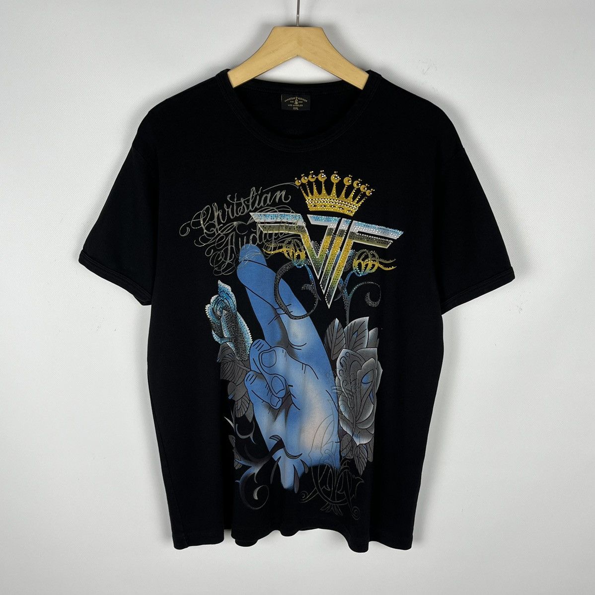 Audigier Vintage Christian Audigier Rare Y2k T Shirt 90 S Hoodie Sweatshirt | PrintMintTees.com