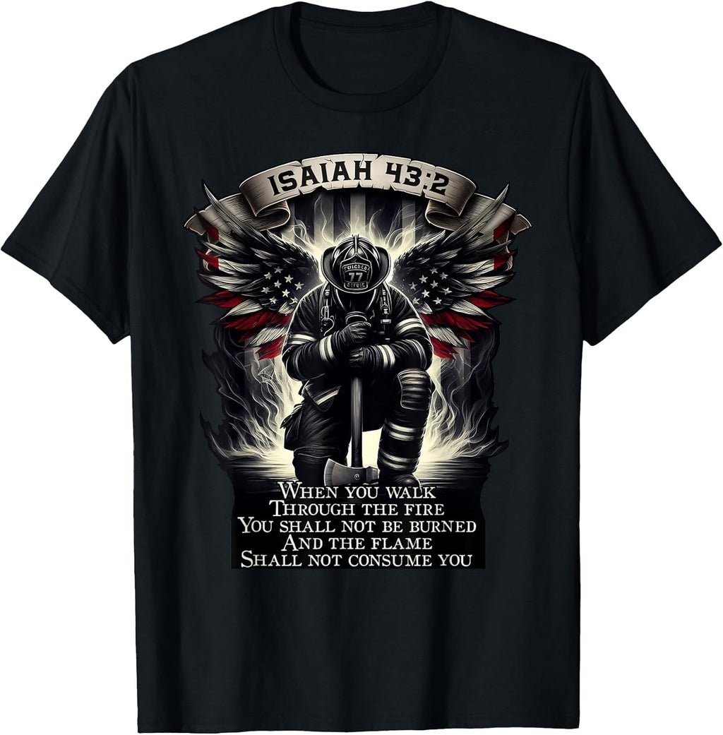 Isaiah 43 2 gifts fire fighter & fire department