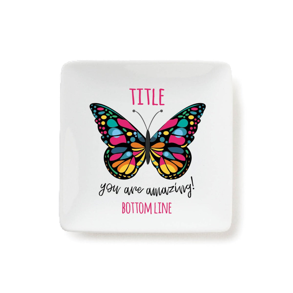 You are Amazing Personalized Square Trinket Dish
