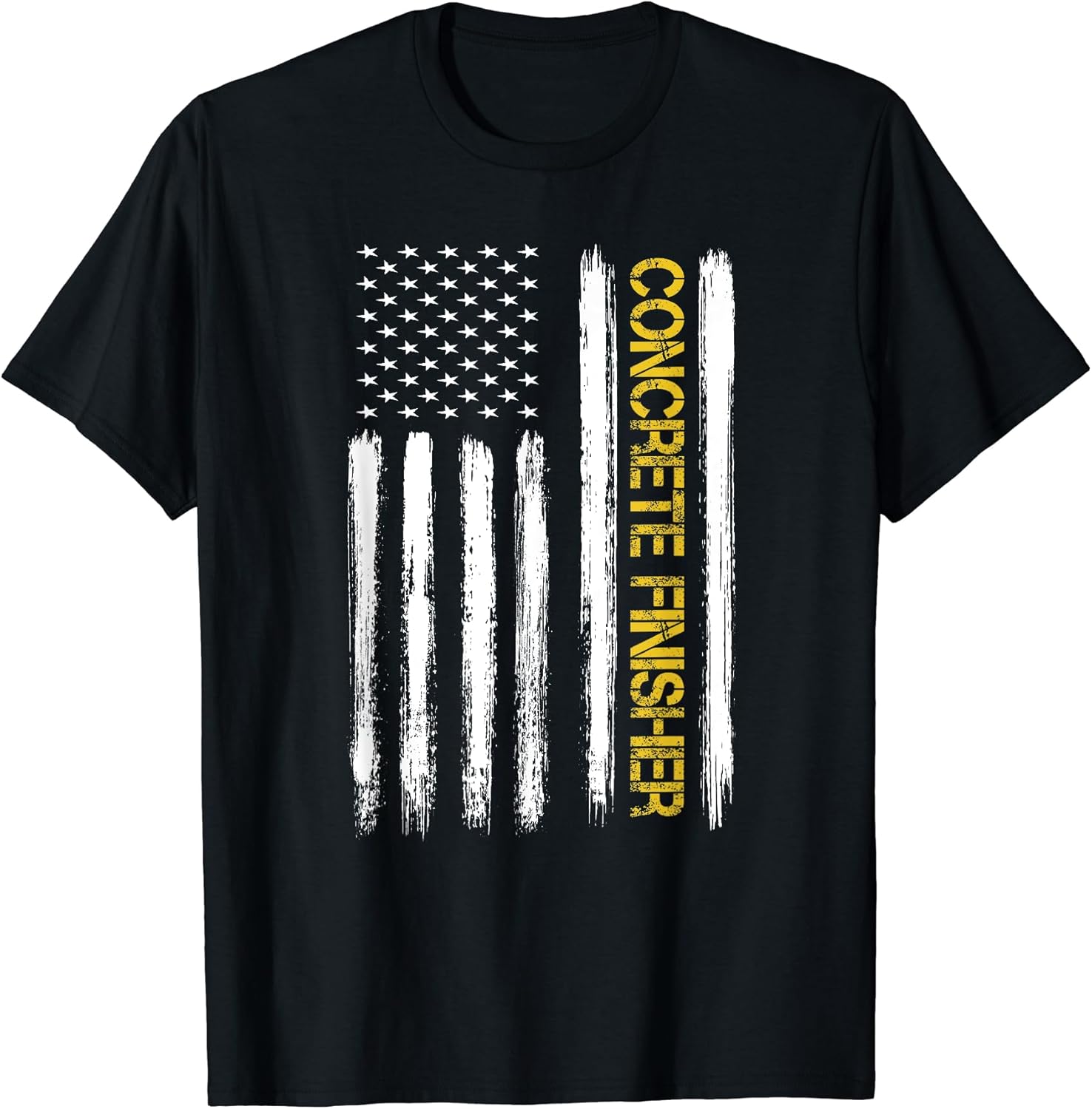 American Flag Concrete Finisher Construction Workers Gift T-Shirt