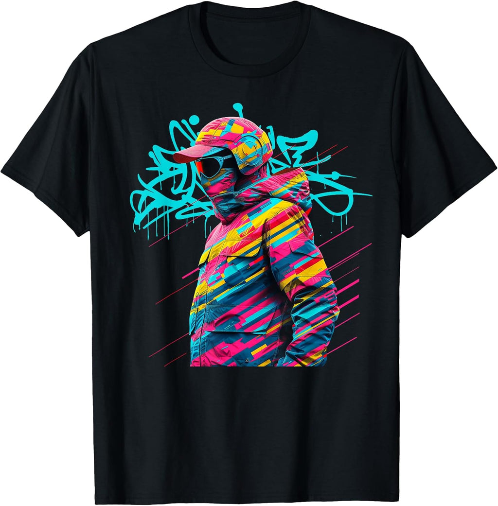Modern Art Street Style Apparel Hip-hop Music Tees