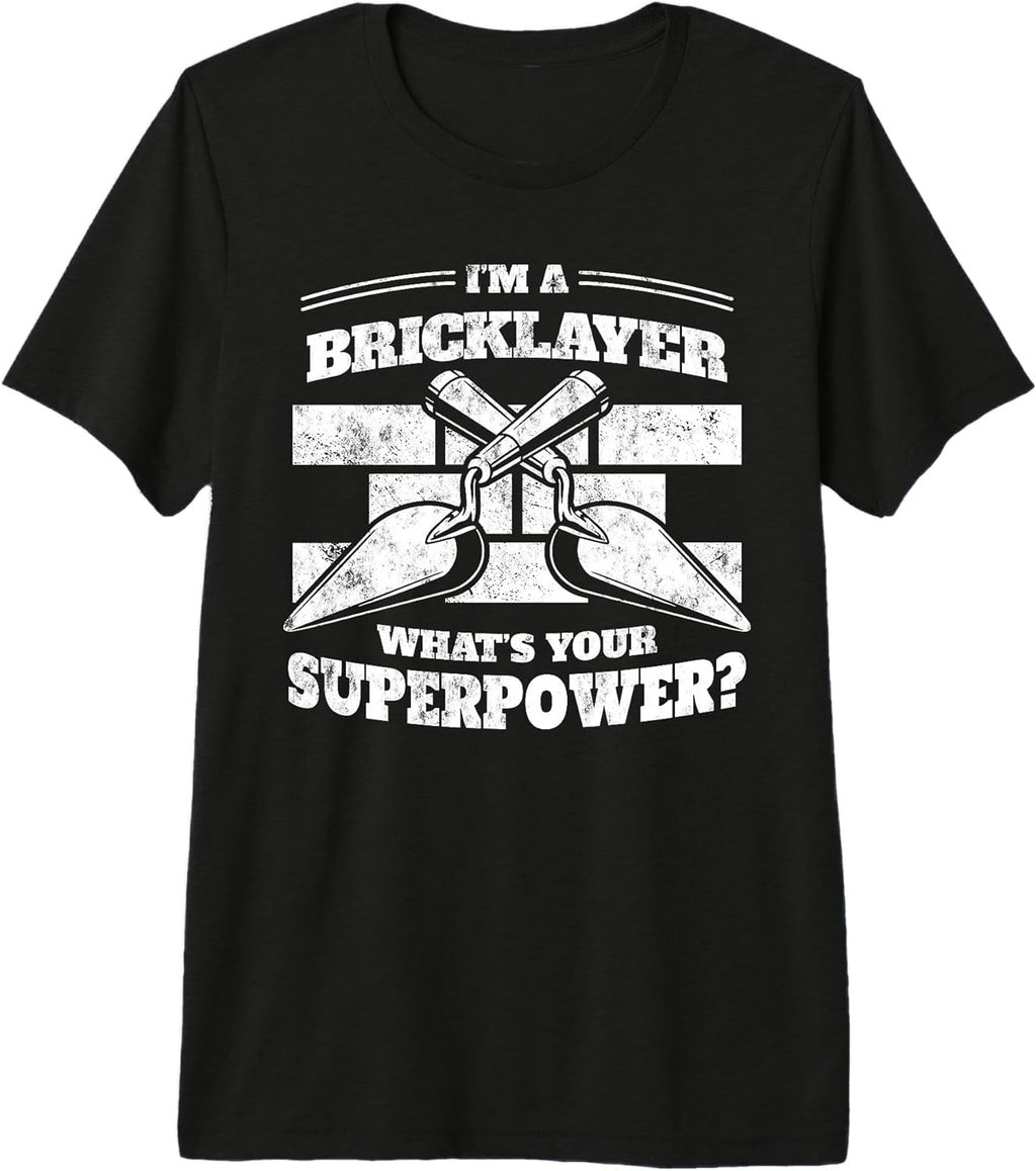 Bricks and Shovel Construction Funny Worker Premium Tri-blend T-Shirt
