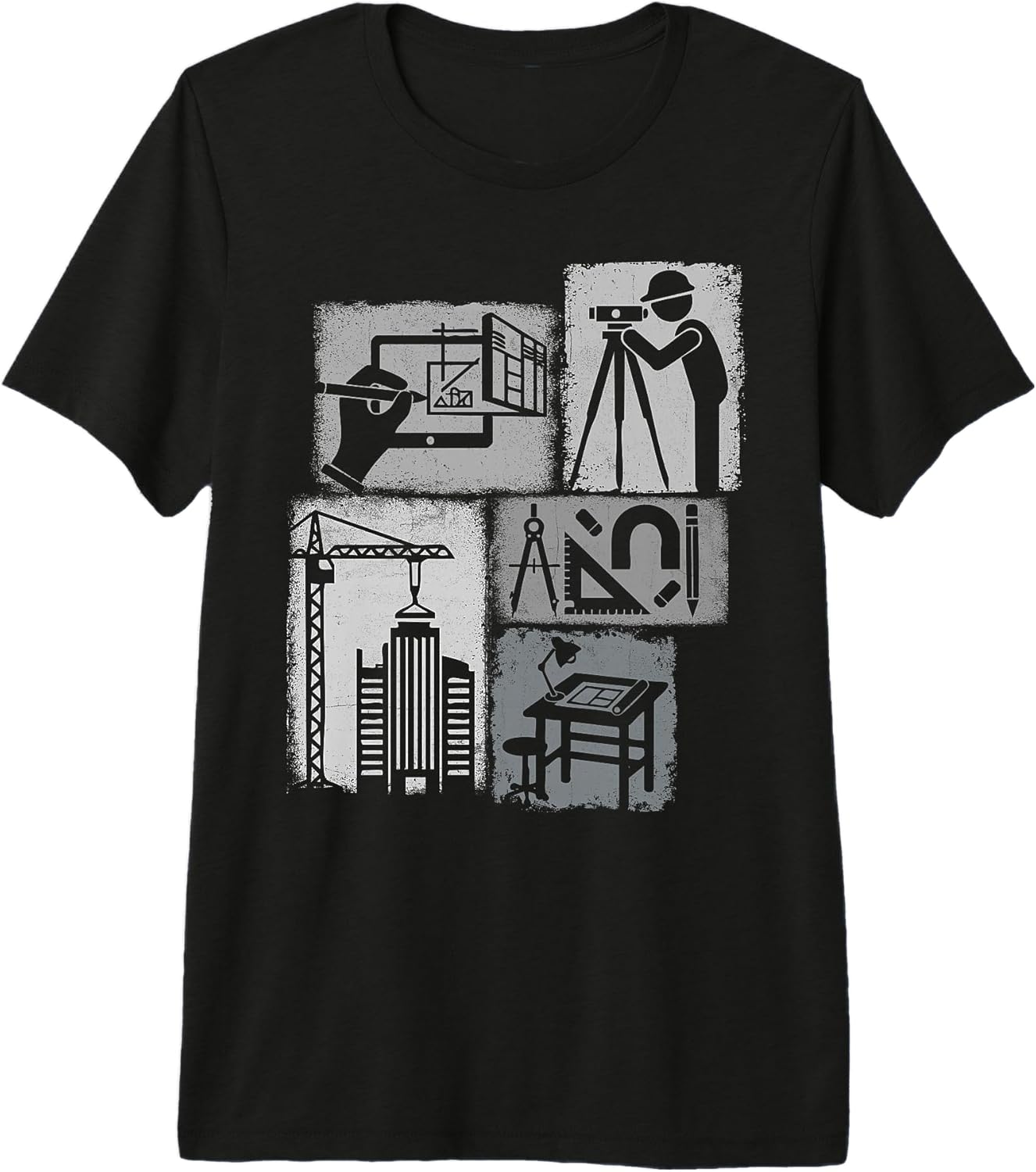 Architect Asymmetrical Collage Design