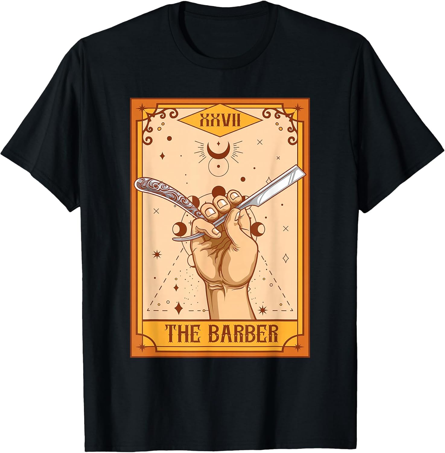 Funny Barber Shop The Barber Tarot Card