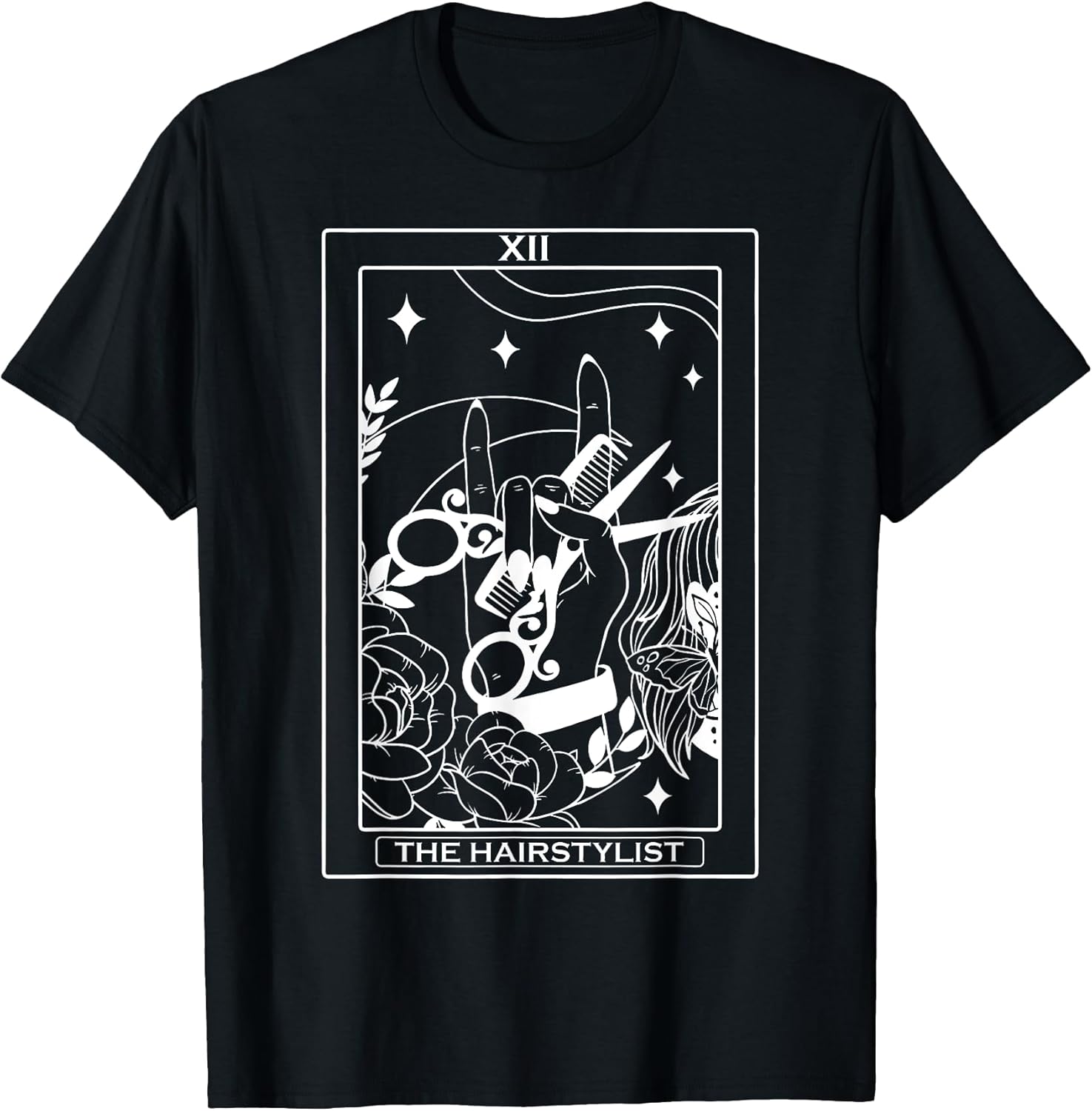 Funny Skeleton Tarot Card Hairdresser Costume