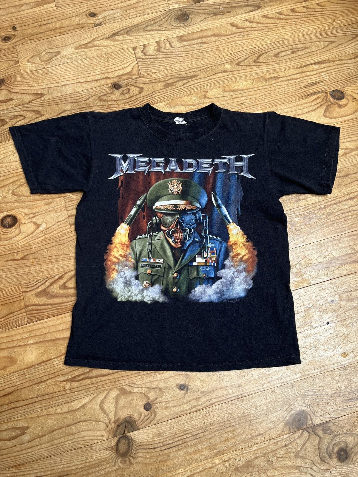 Band Tees Megadeth Rattlehead Vintage Tee Hoodie Sweatshirt | PrintMintTees.com