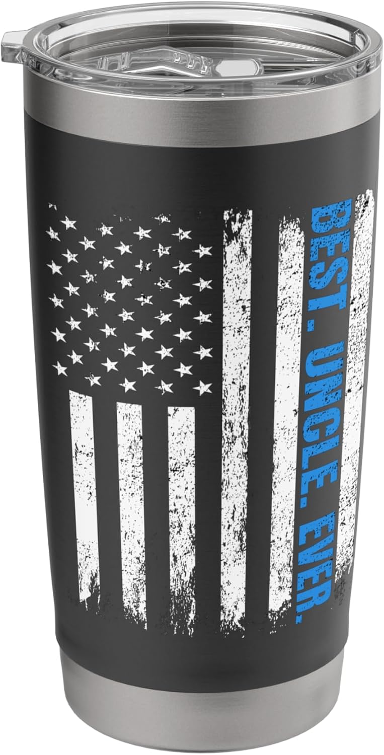 Best Uncle Ever Shirt Police Blue Line