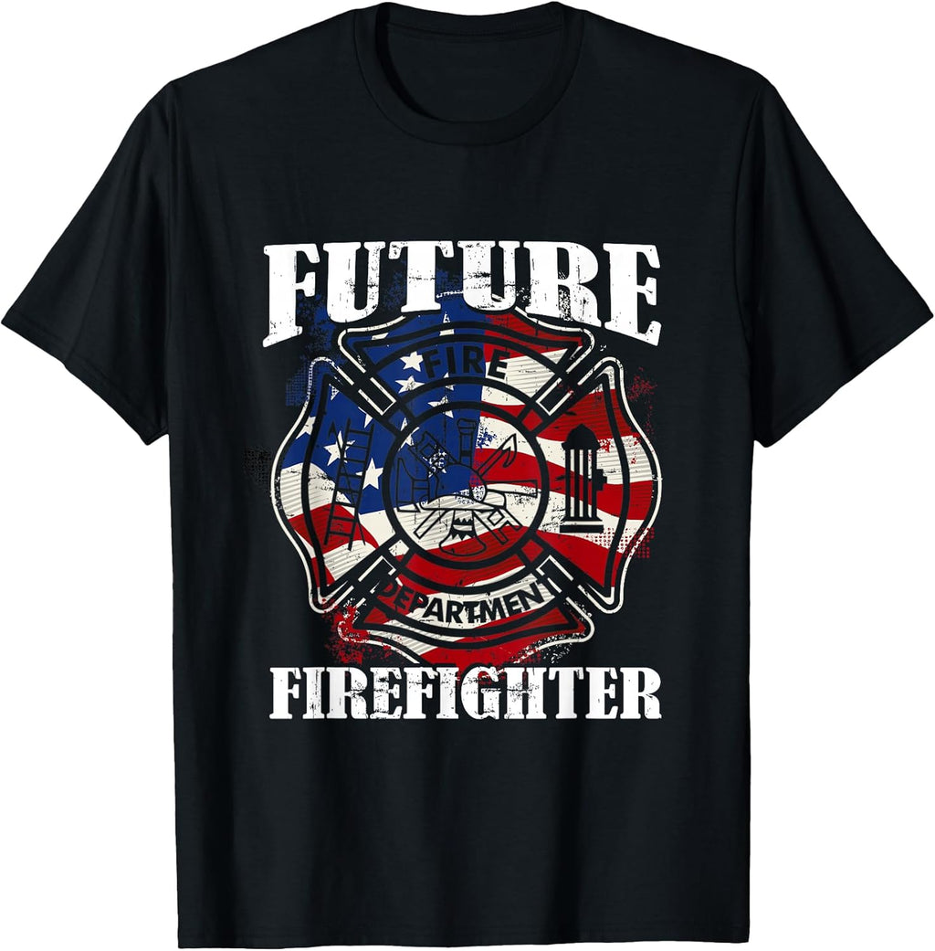 store 90scloth - Firefighter Birthday Boys Tee