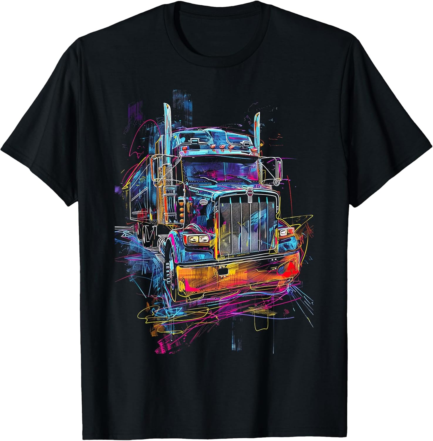 Semi Truck Driver 18 Wheeler Trucker merch