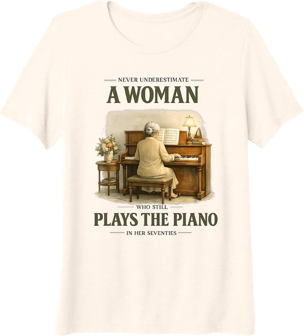 Funny Humorous Sarcastic Tee Idea for Piano Player