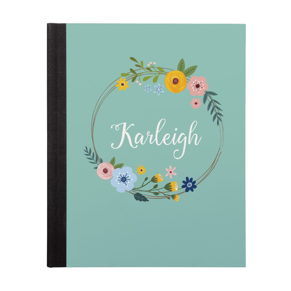 Floral Wreath Personalized Journal