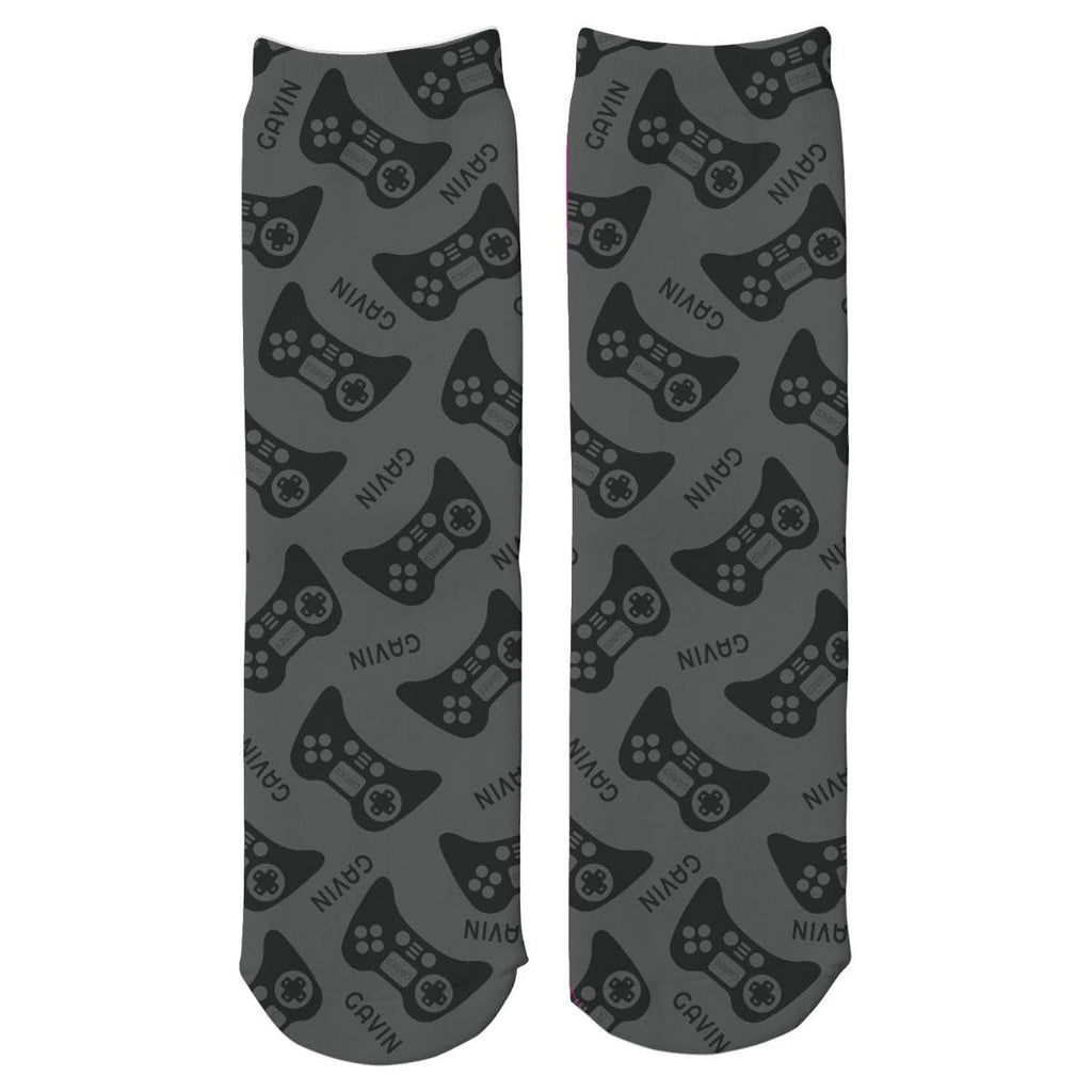 I'm Busy Gaming Personalized Adult Crew Socks