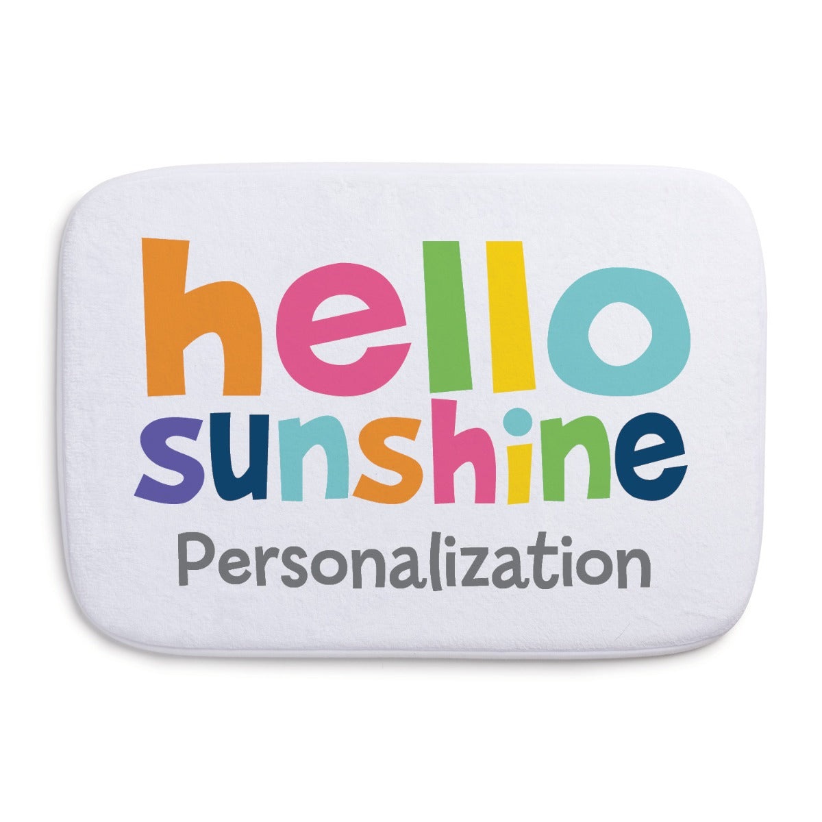 Hello Sunshine Personalized Bathmat