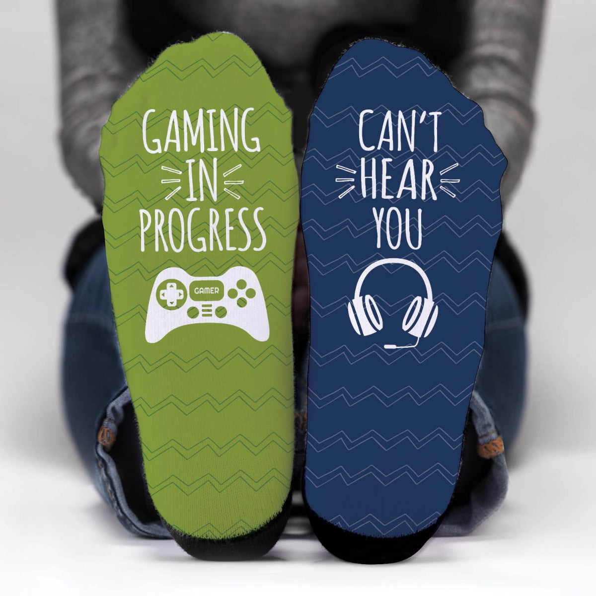 Gaming In Progress Personalized Adult Crew Socks