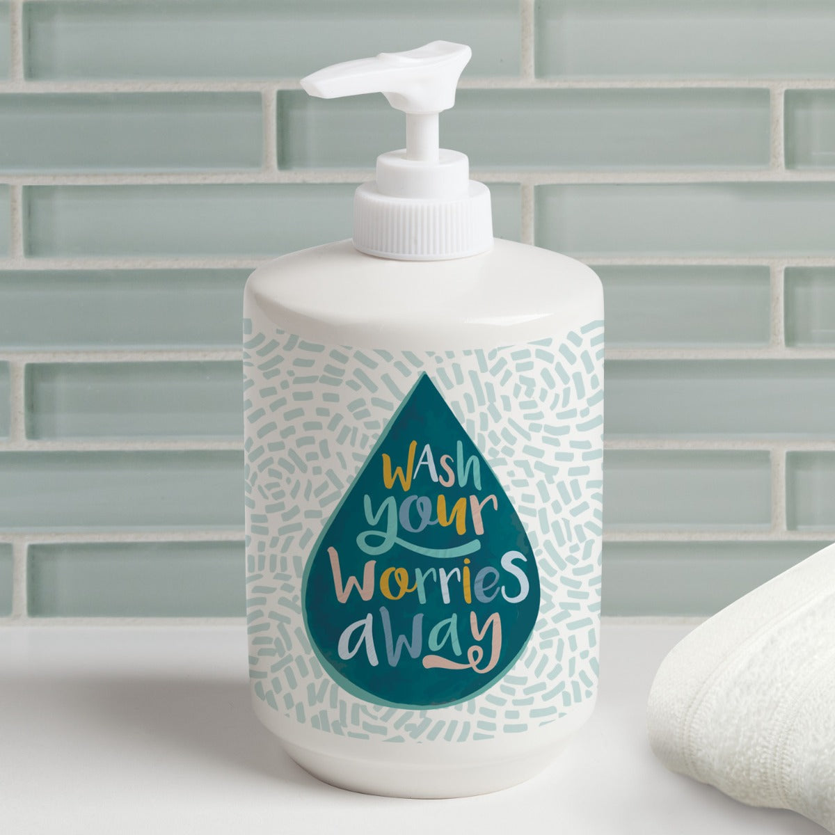 Wash Your Worries Away Soap Dispenser