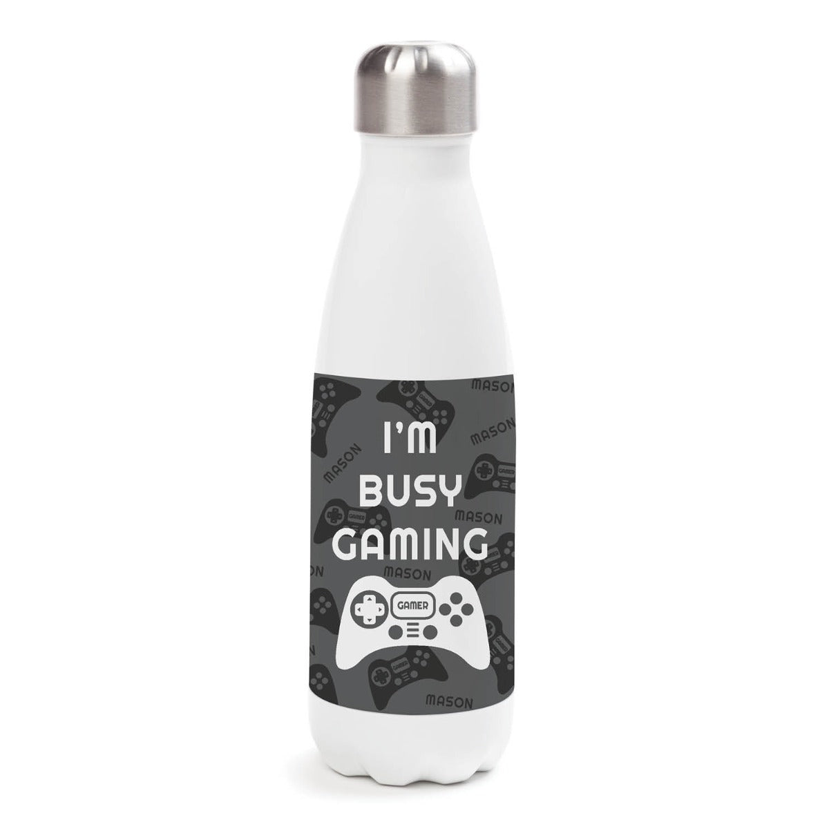 I'm Busy Gaming Stainless Steel Water Bottle