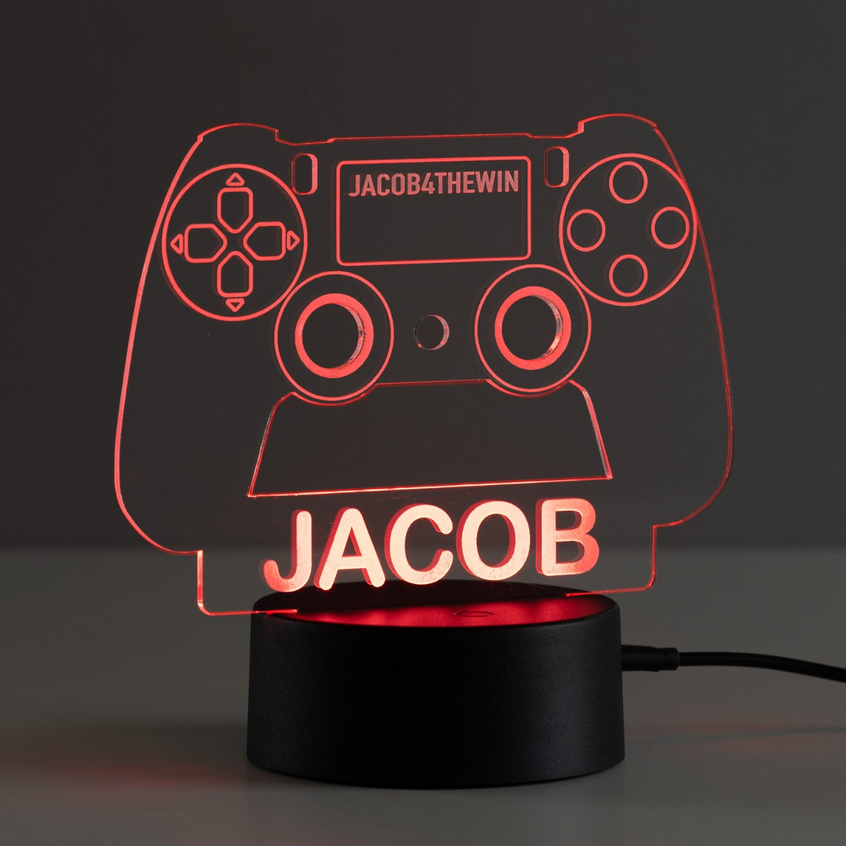 Game Controller Personalized Acrylic LED Night Light