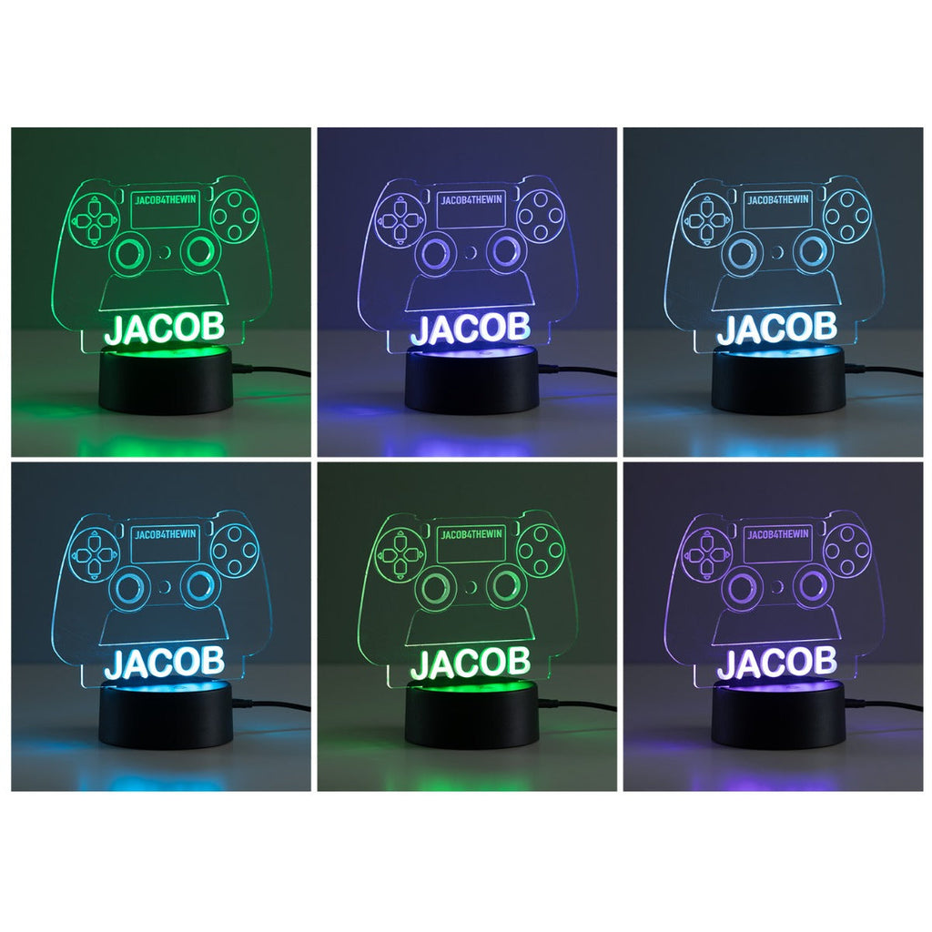 Game Controller Personalized Acrylic LED Night Light
