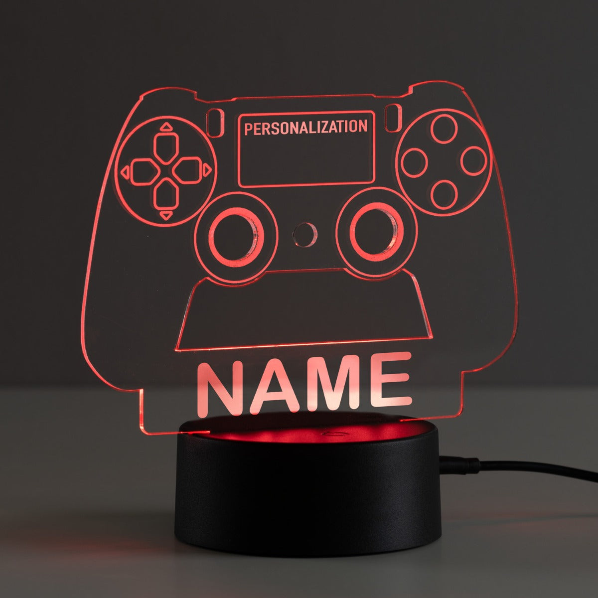 Game Controller Personalized Acrylic LED Night Light