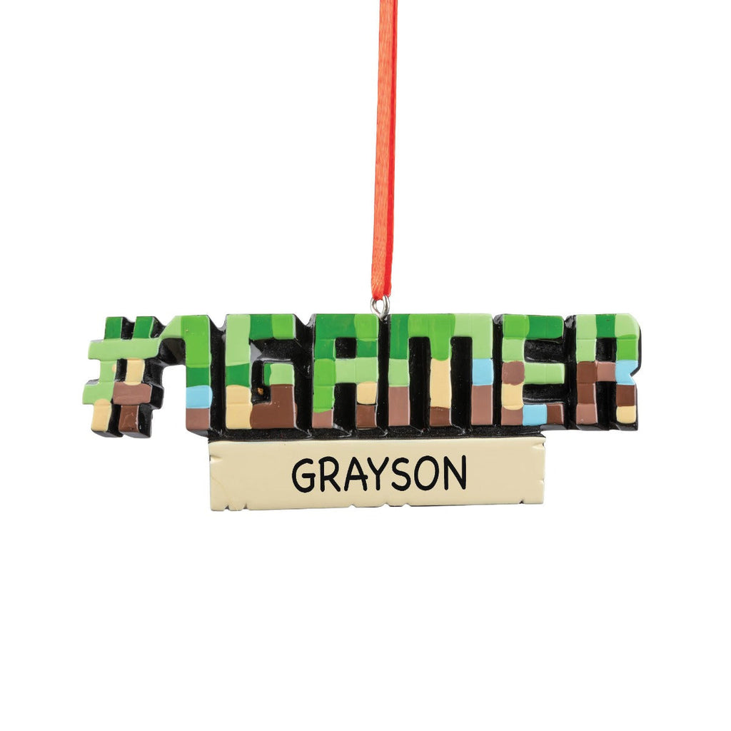#1 Gamer Personalized Ornament