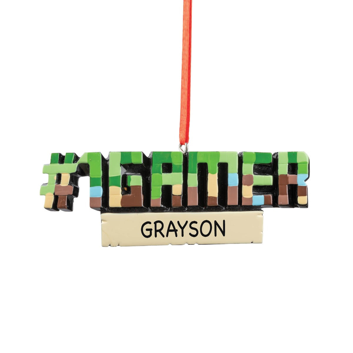 #1 Gamer Personalized Ornament