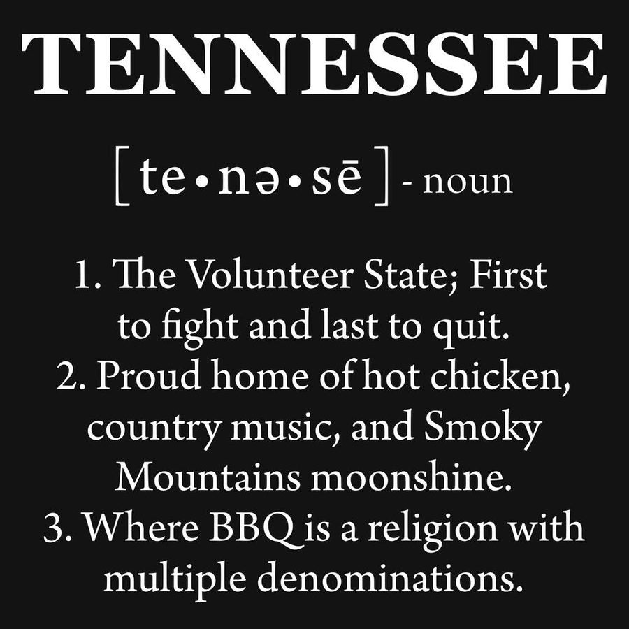 Tennessee Defined T-Shirt - Black