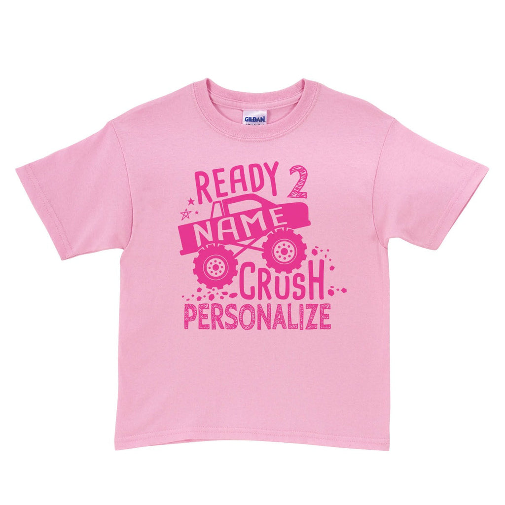 Ready 2 Crush School Personalized Pink T-Shirt
