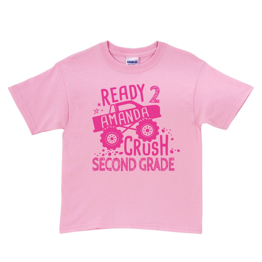 Ready 2 Crush School Personalized Pink T-Shirt