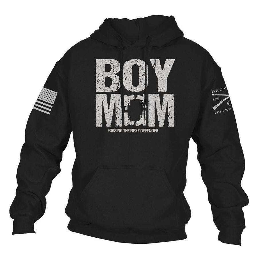 Women's Boy Mom Hoodie - Black