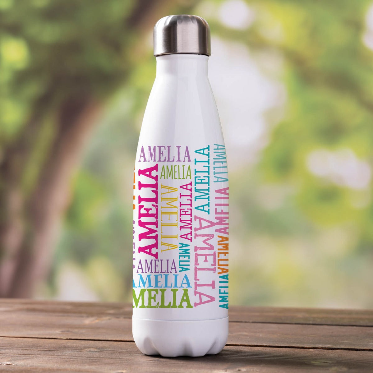 Girl's Pattern Personalized Stainless Steel Water Bottle