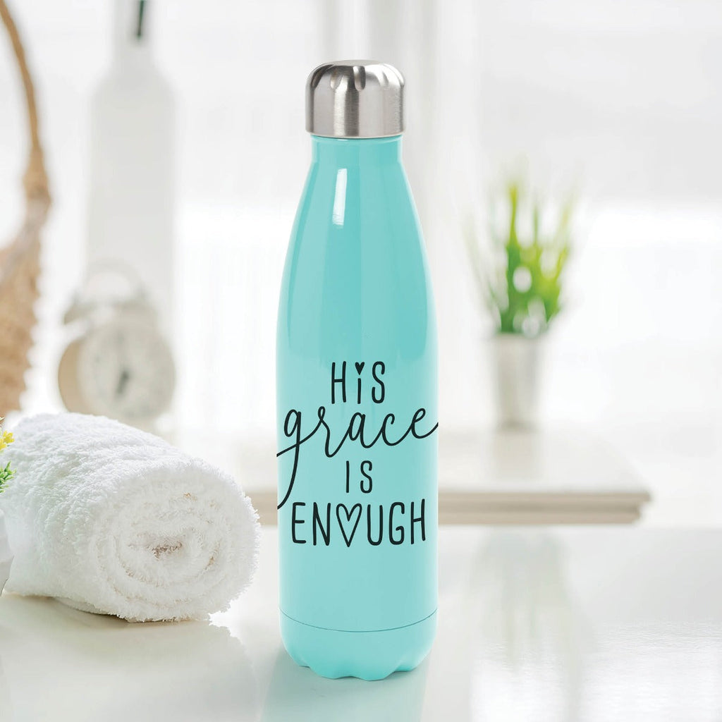 His Grace Is Enough Stainless Steel Water Bottle
