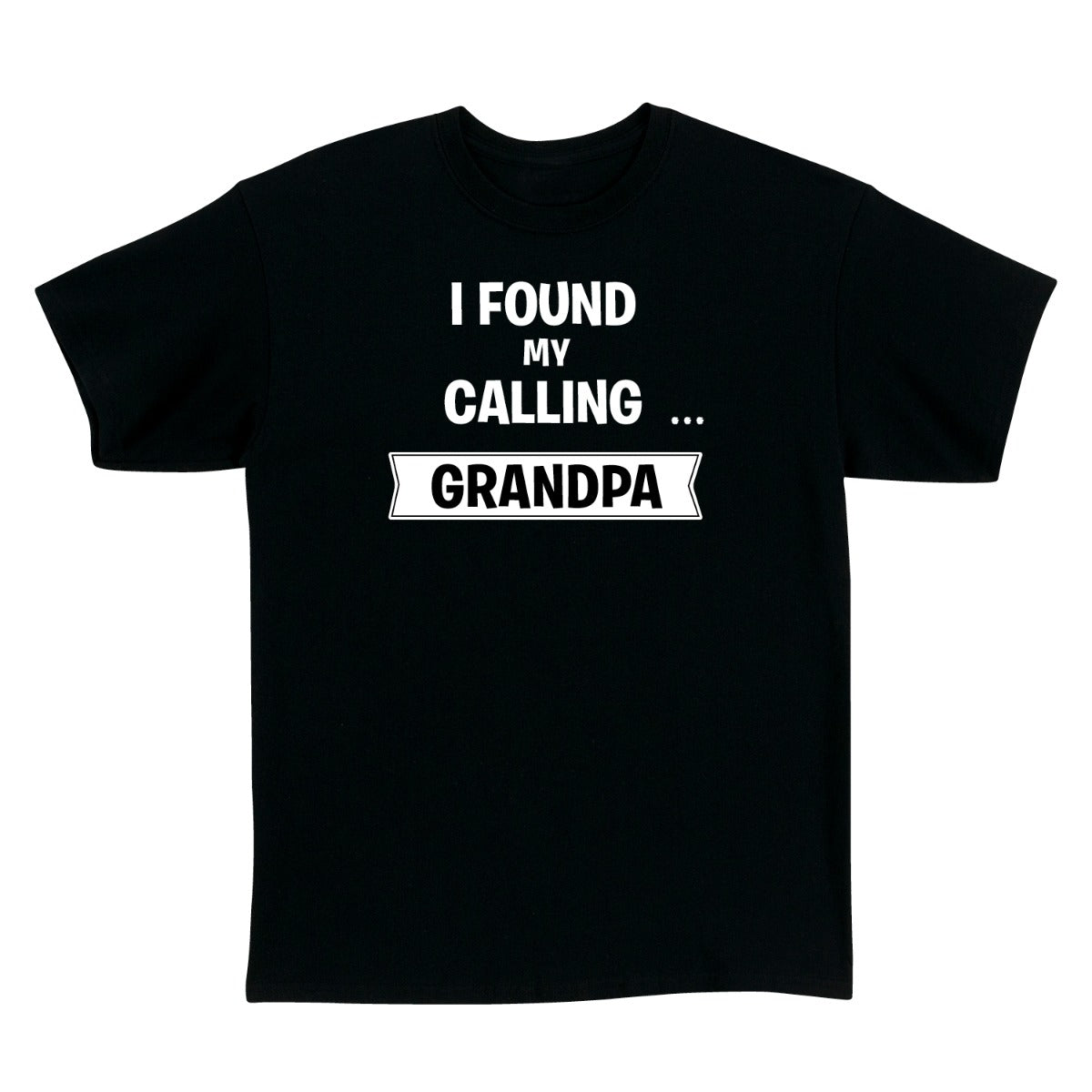 I Found My Calling Personalized Black Adult T-shirt