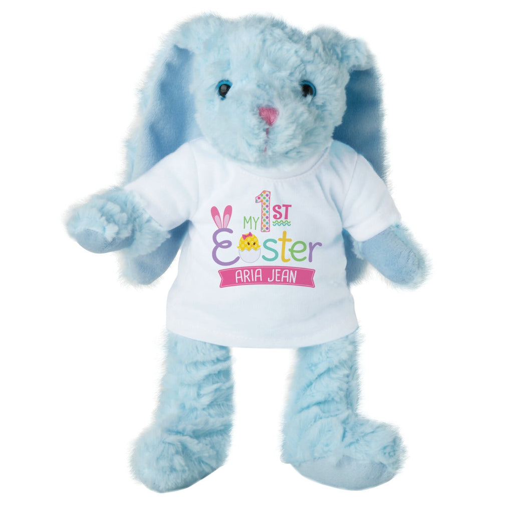 My 1st Easter for Girls Personalized Plush Bunny with Tee