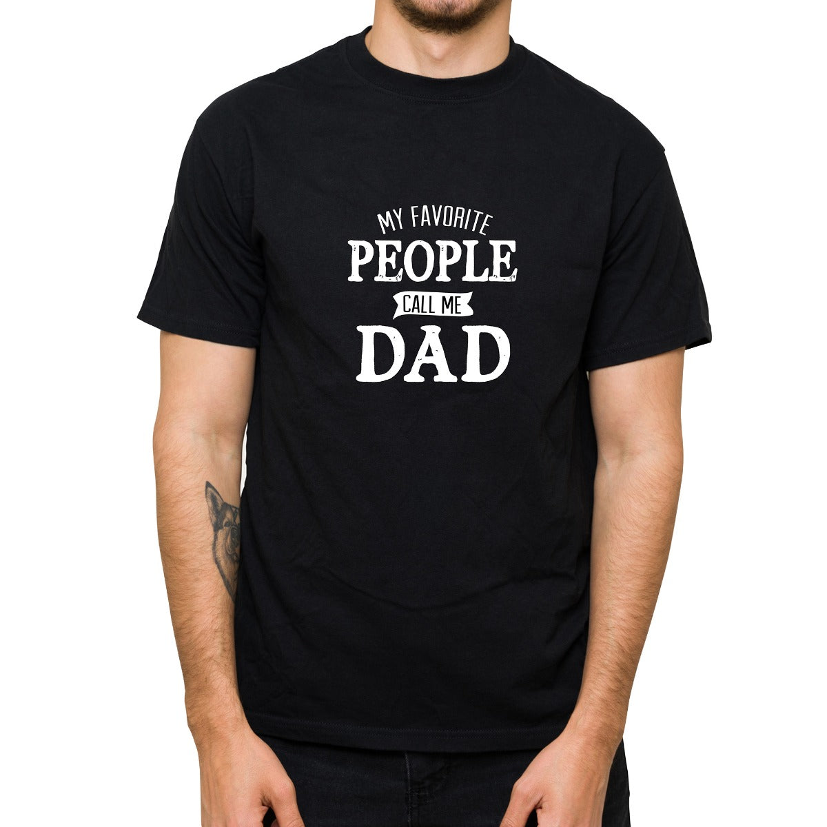 My Favorite People Call Me Personalized Adult Black T-Shirt