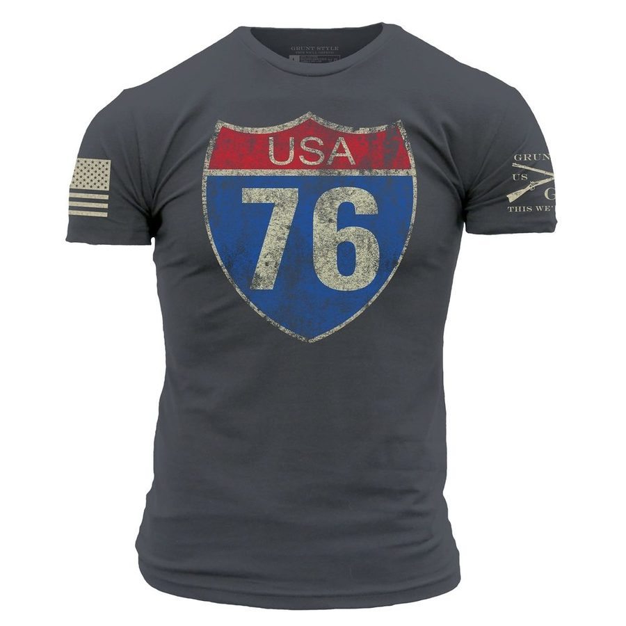 CFP Route 76 Men's Tee - Heavy Metal
