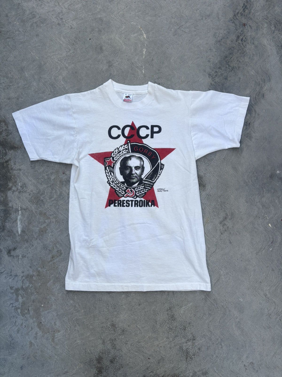 Vintage 90s Russian Cccp Political T Shirt Hoodie Sweatshirt | PrintMintTees.com
