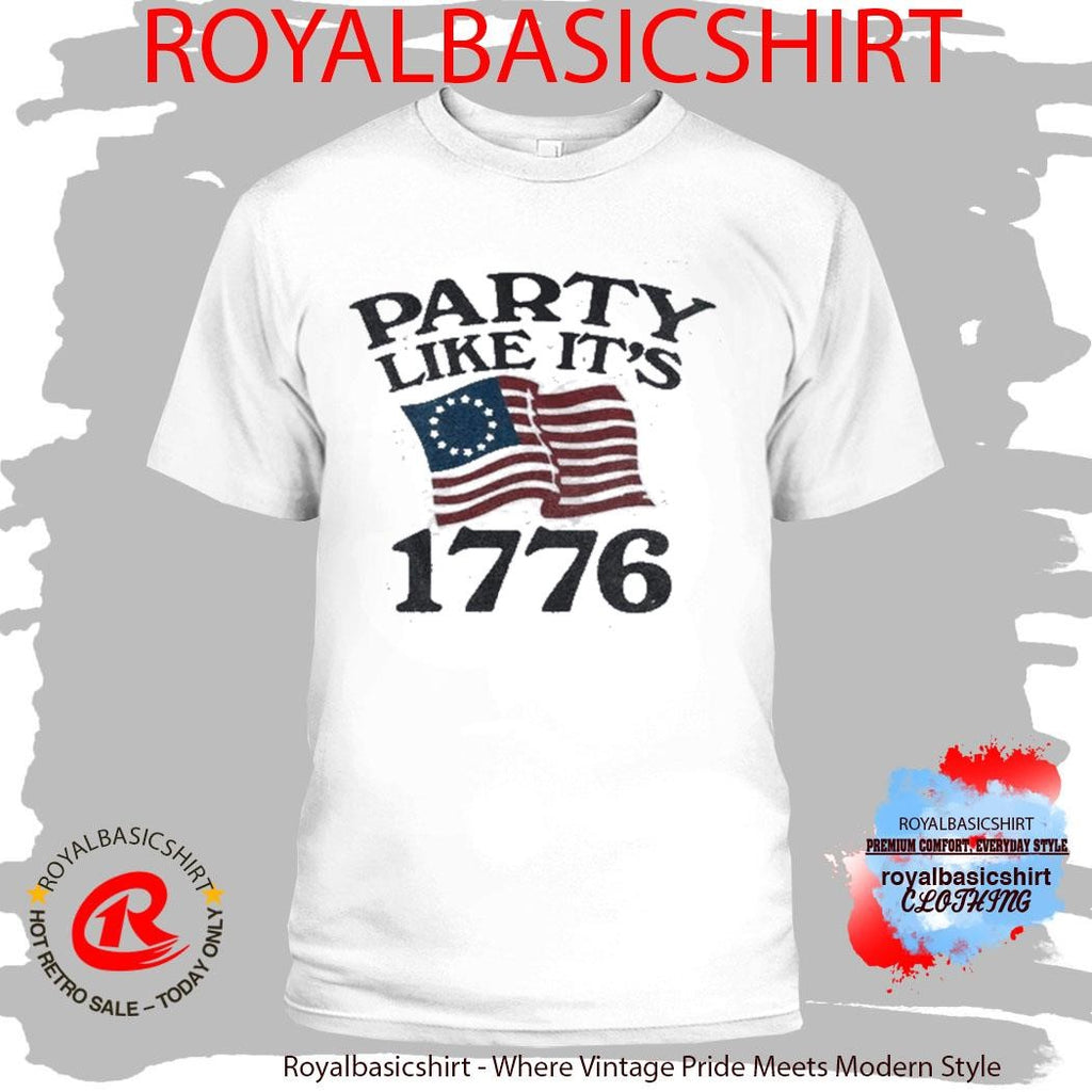80th Party Like It’S 1776 American Flag T-Shirt