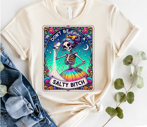 #812 - Don't Be a Salty B Tarot Card Design -   Print Unisex Crew neck Tee T-shirt Hoodie Sweatshirt | PrintMintTees.com